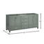 Modero 72'' W Double Bathroom Vanity Base-2037197064