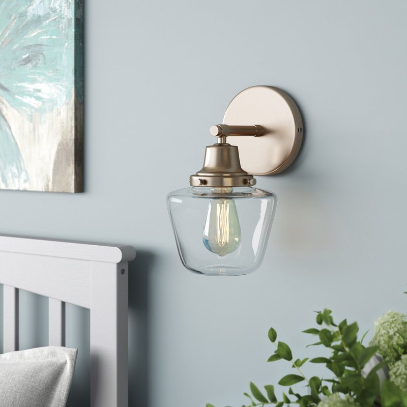 Parc Armed Sconce, Brushed Polished Nickel