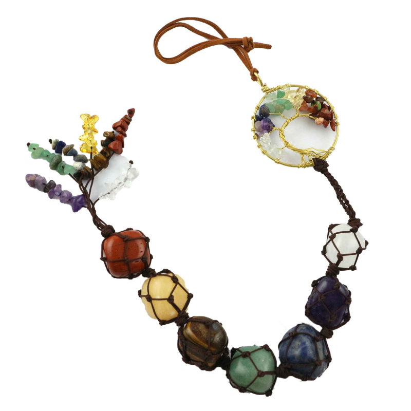 Ornement en forme de pampille 16 po 7 Chakra Tree