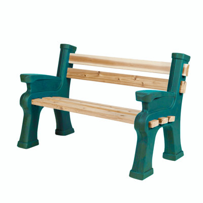 Classic Bench Ends With Back And Armrest - Wood and Screws Not Included by Winston Porter