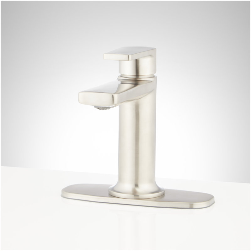 Berwyn Single-Hole Bathroom Faucet with Deck Plate - Brushed Nickel, Brushed Nickel
