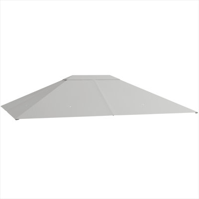Abri de protection UV30 + pour pavillon de jardin rectangulaire 10 pi x 13 pi, gris neutre