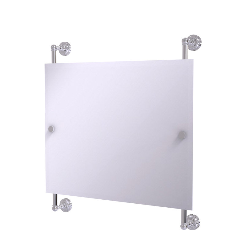 Marchmont Wall Mirror, Polished Chrome, 28.3" H x 26" W