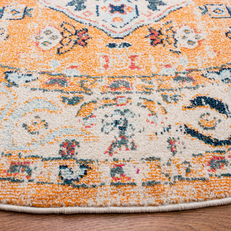 Yedidalga Performance Oriental Rug, Round 6'7"