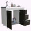 Armoire avec trois tiroirs, double porte et quatre pieds Ferretti-96922170