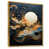 Toile avec cadre flottant or