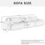 Modular Cloud Memory Foam 3-Seat Couch, No Assembly Required-946031165
