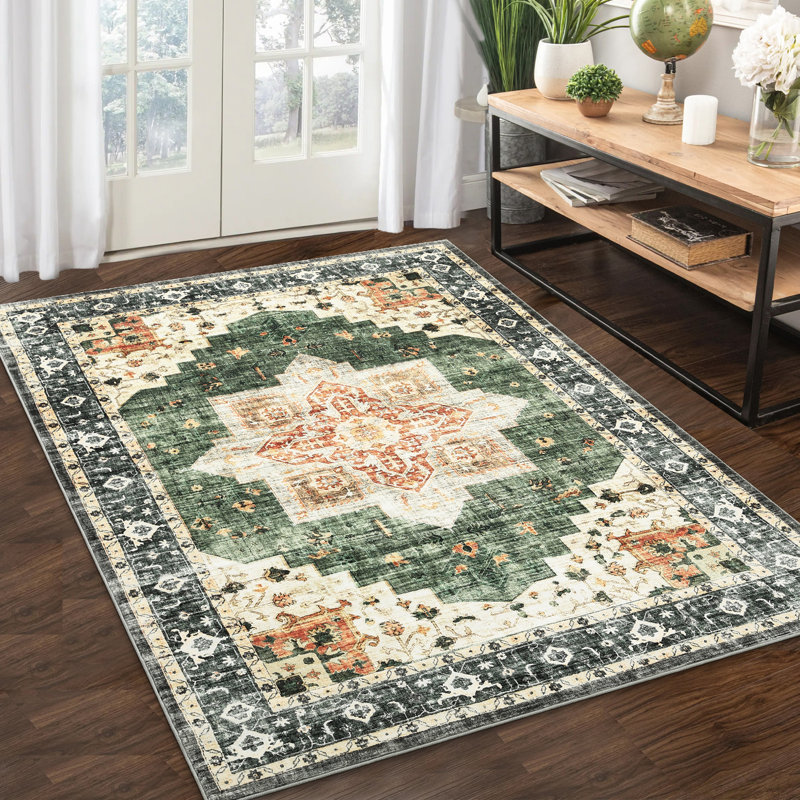 Tapis Carmelinda avec envers antidérapant, Rectangle 8 pi x 10 pi