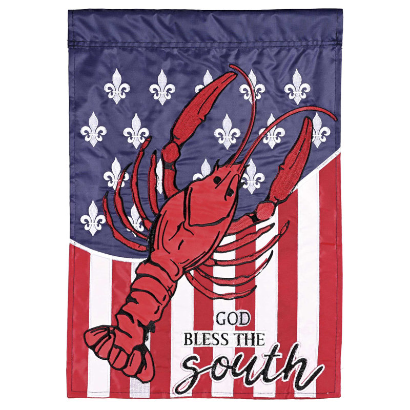 Drapeau «God Bless The South» 13 x 18