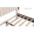 Queen Size Gray Teddy Fabric Upholstered Platform Bed Frame with Height-Adjustable Headboard, Noise-Free Storage Design, No Box Spring Needed-733673147-726183388
