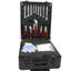 4 899Pcs Outil de réparation pour bricoleur avec rangement mobile - Boîte de rangement verrouillable pour jardin noir-1825259498
