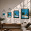 Chair in Solitude Mid-Century - Framed Print-9974911-9974904