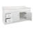 Concord 61 Inch Bathroom Vanity with Top, Ready to Assemble, White