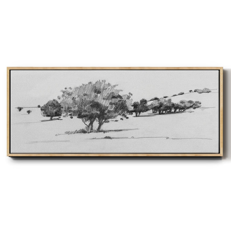 Treeline S croquis I - toile encadrée, H 20 po x l 50 po