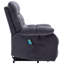 Erickah 91cm Wide Velvet Standard Recliner with Massager-1876368605