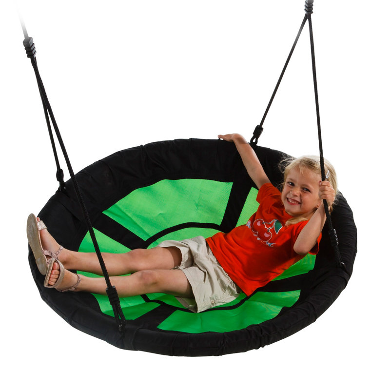 Balançoire Nest - vert, structure en acier, limite de poids de 200 lb, Vert