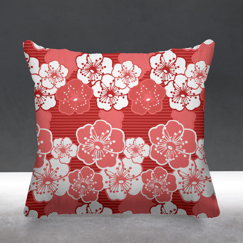 Housse et insert de coussin extérieur carré Gale, L 19 po x H 19 po, Rose