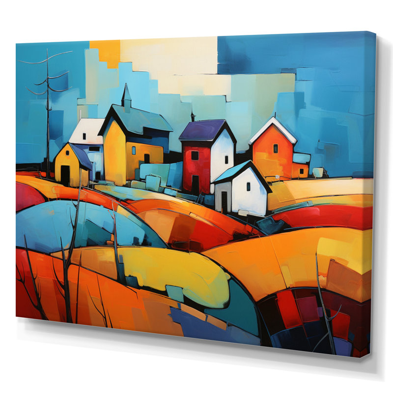Collage Martaja Farmstead - impression, Toile tendue, H 12 po x l 20 po x P 1 po