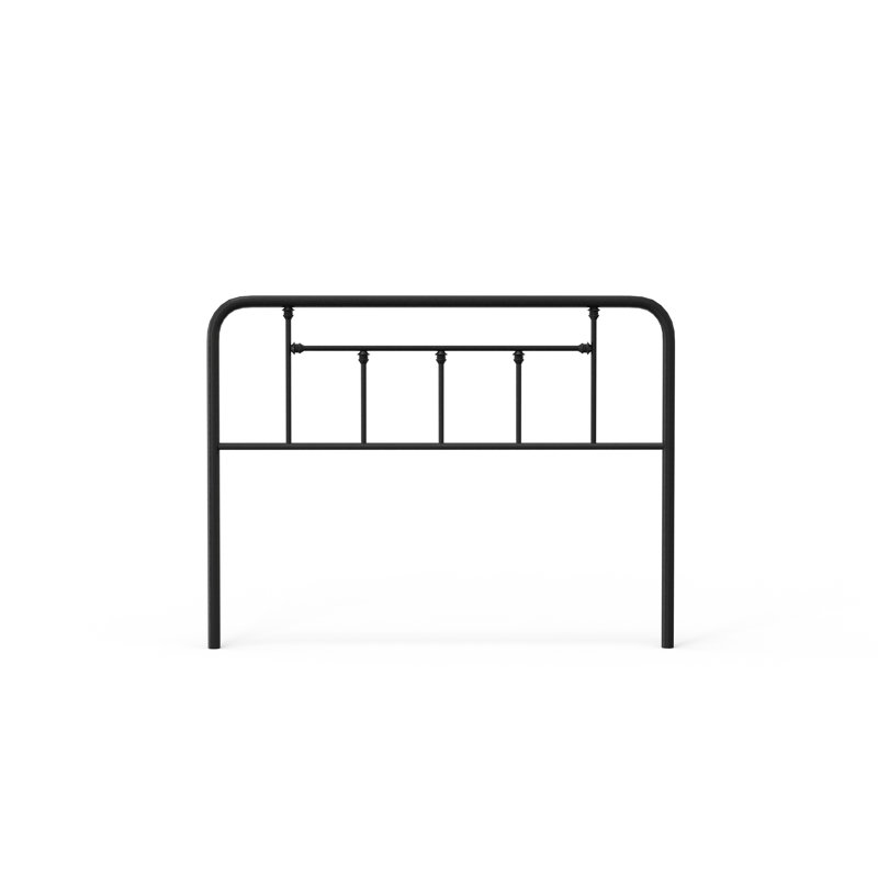 Baywin Steel Metal Slat Headboard, Black, Twin