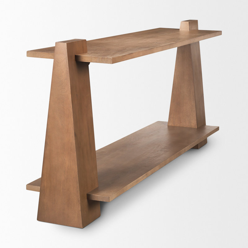 Console en bois massif 67 po Silpi