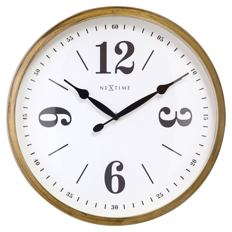 Metal Wall Clock, White