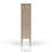 Display Bookcase In Sand Colored Finish