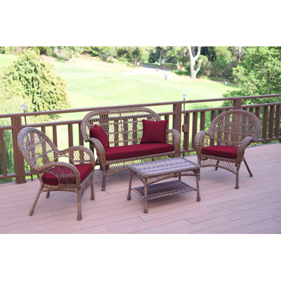 Mangum 4 - Person Patio Conversation Set with Cushions