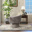 Aketza Velvet Swivel Barrel Chair-2123254895