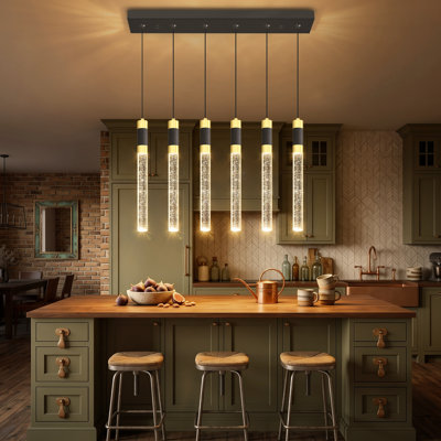 Lustre 20 lumières à DEL en cristal Glam