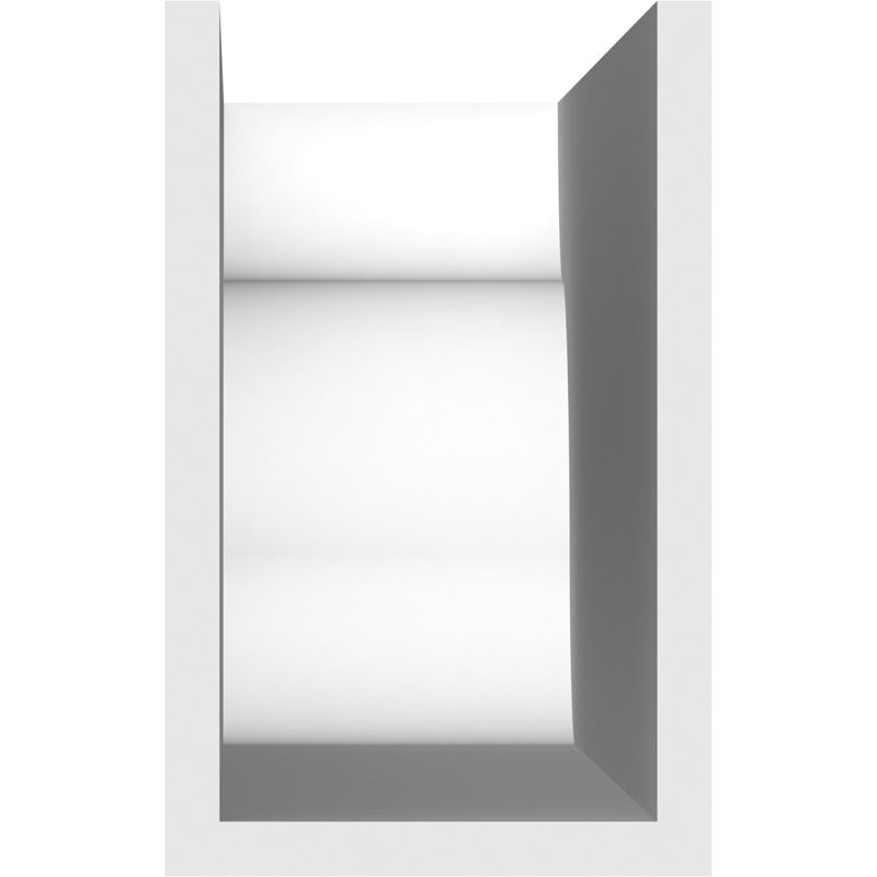 Queue de chevron standard en PVC de qualité architecturale Carmel, H 8 po x L 5 po x P 36 po