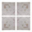 Panneaux muraux carrés en bois vieilli S / 4, 17,5 x 17,5 po