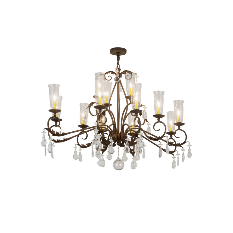 Lustre oblong 14 lumières Windsor Skodak