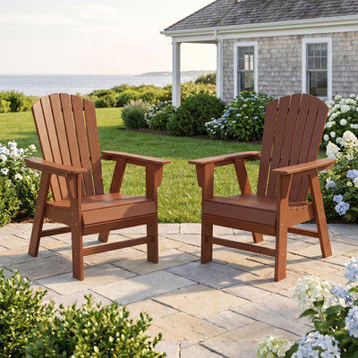 Seashell Upright Adirondack Chair (Set Of 2)