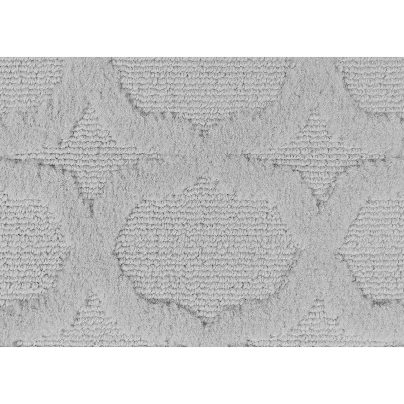 Tapis argenté en polypropylène anti-dérapant Togut, Rectangle 12 pi x 15 pi