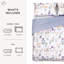 Ensemble d'édredon en microfibre réversible à motif floral Meadow-123802314