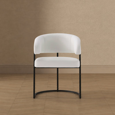 Chaise rembourrée en cuir Augusta