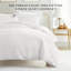 Ensemble de housse de couette en satin de coton rétro délavé à longues fibres-108836361-108836360