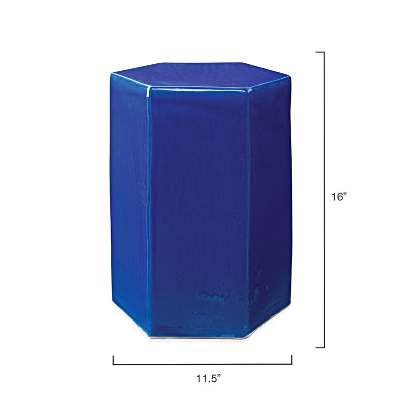 Table de bout bloc Bitania, H 13 po x l 15 po x P 25 po, Bleu