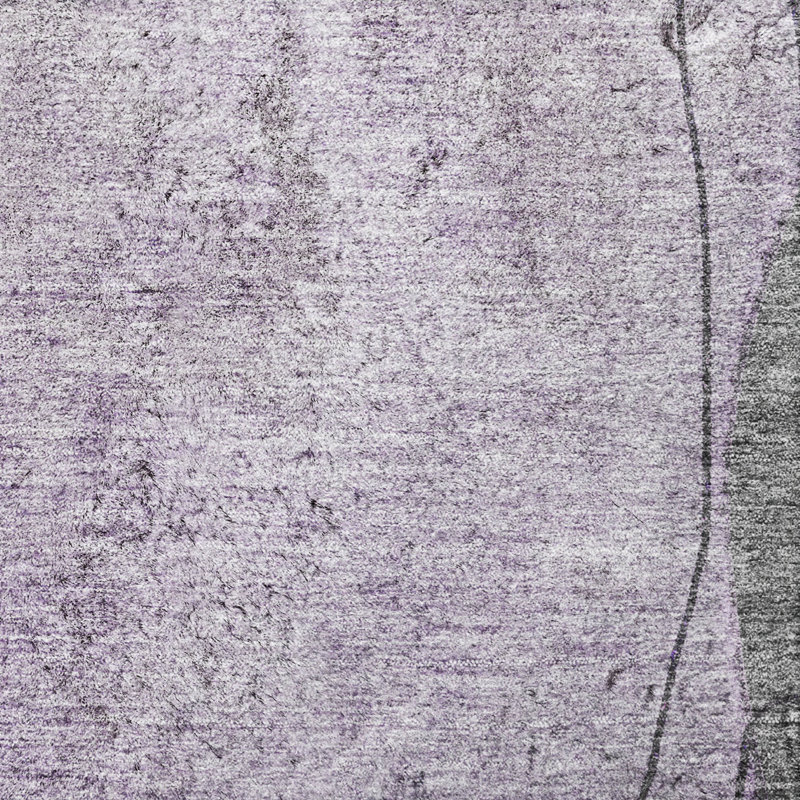 Tapis à poil long de qualité supérieure lavable à la machine ADS696, Mauve, 3 pi x 5 pi