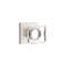Privacy Modern Square Crystal Knob with Square Rose