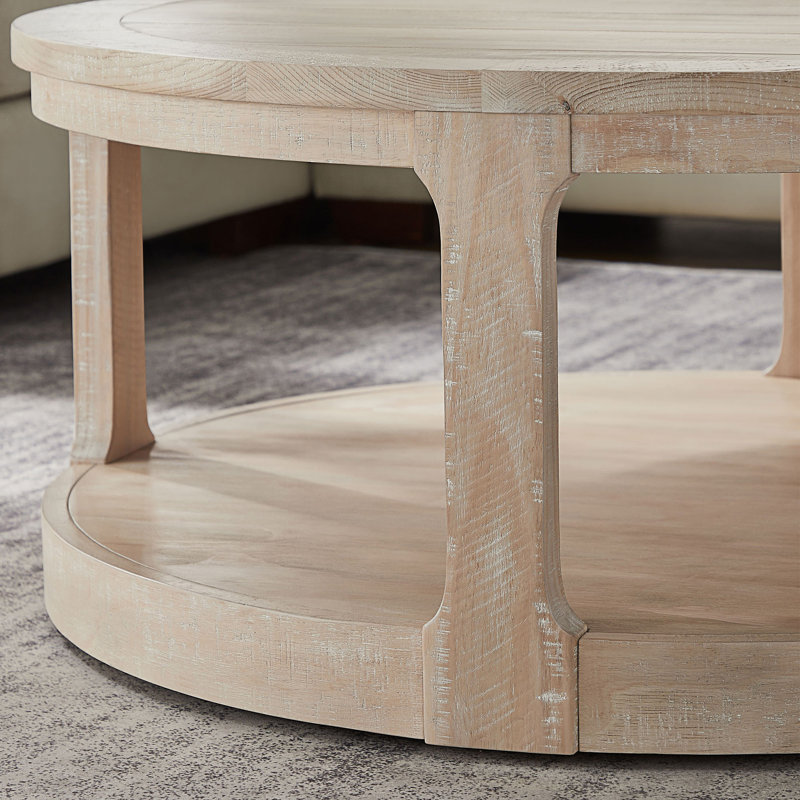 Table basse ronde à 2 niveaux Curved