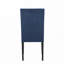 Ensemble de chaises de salle à manger rembourrées en velours avec dossier rembourré, tête cloutée-1794538610