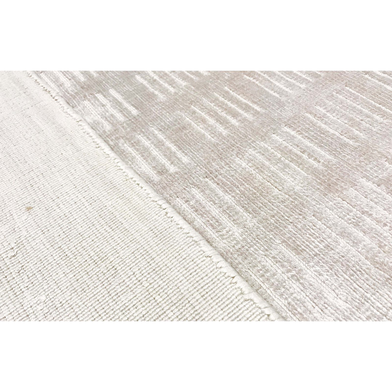 Striped Area Rug in Ivory, Rectangle 5'11" x 8'11"