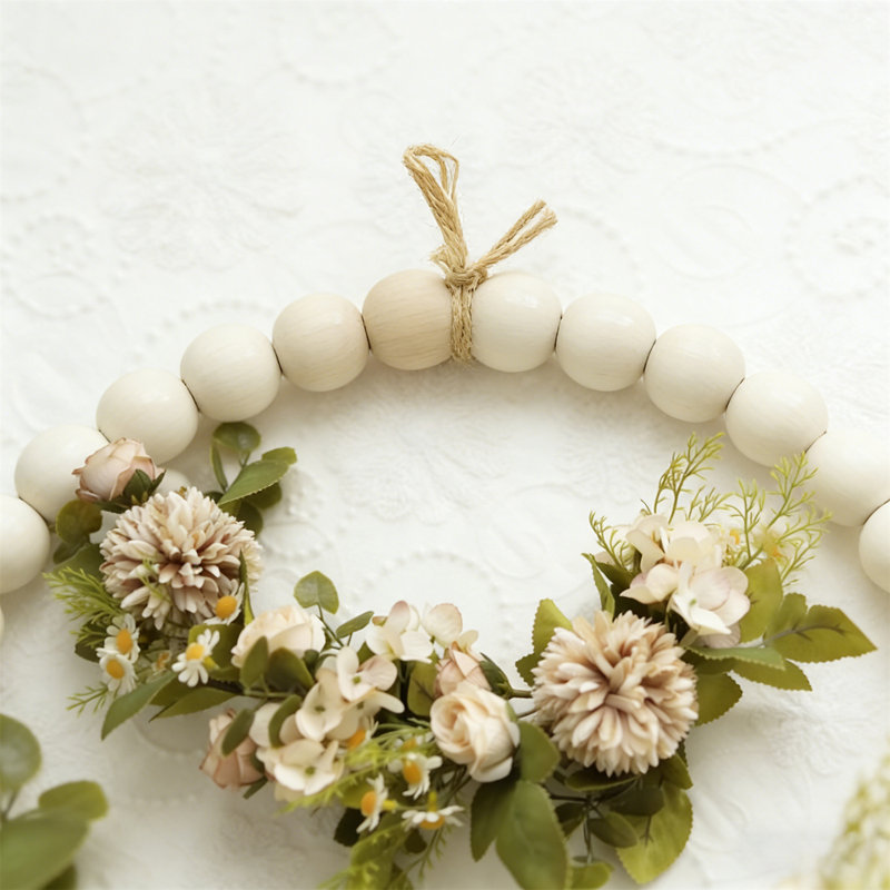 Fleur artificielle murale, Blanc