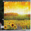 Ensemble de rideau de douche et crochets Sunflower-44243502