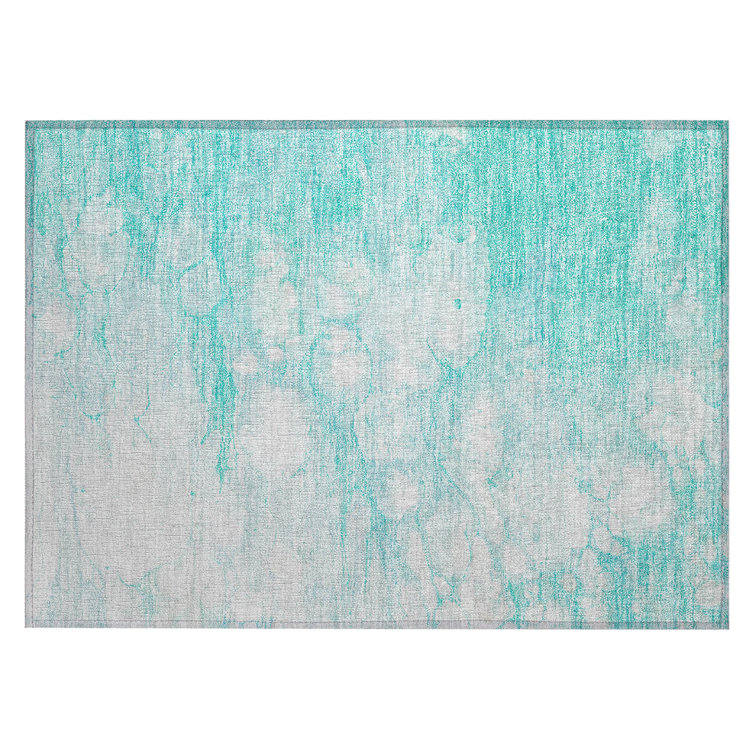 Dugald Washable Abstract Indoor / Outdoor Rug