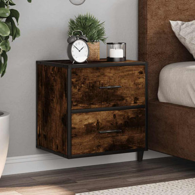 40cm W Metal Bedside Table