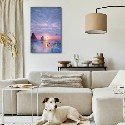 'Radiant Seashore' by Kirk Reinert, Acrylic Glass Wall Art