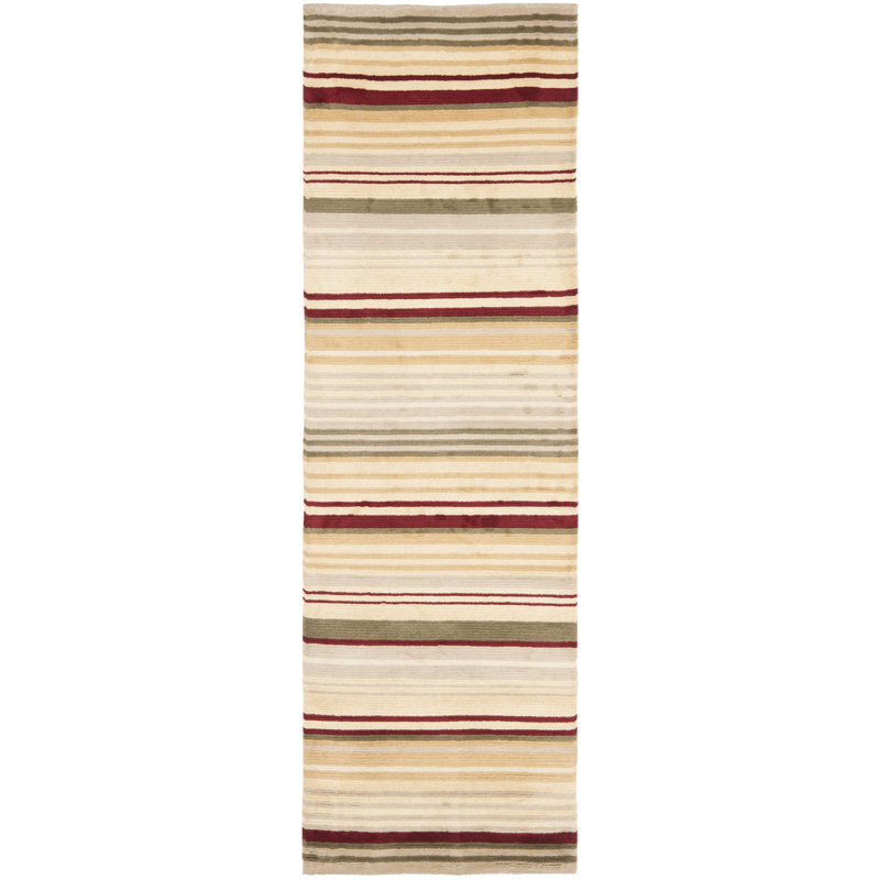 Lexington Hand Tufted Wool Pile Striped Rug, Runner 2'3" x 8'