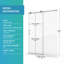 Porte de douche coulissante simple, porte de salle de bain sans cadre-120568498